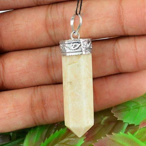 gemsmore:Natural Agate Healing Point Pendant