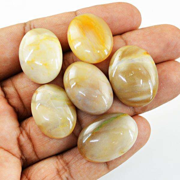 gemsmore:Natural Agate Oval Shape Loose Gemstone Lot