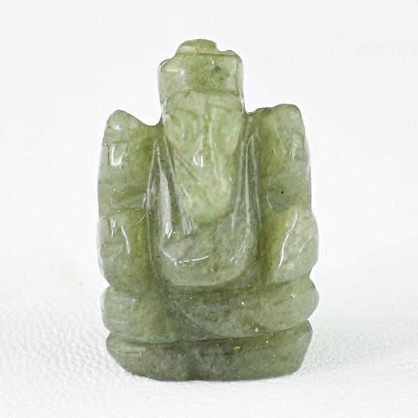 gemsmore:Natural Agate Untreated Carved Lord Ganesha Gem