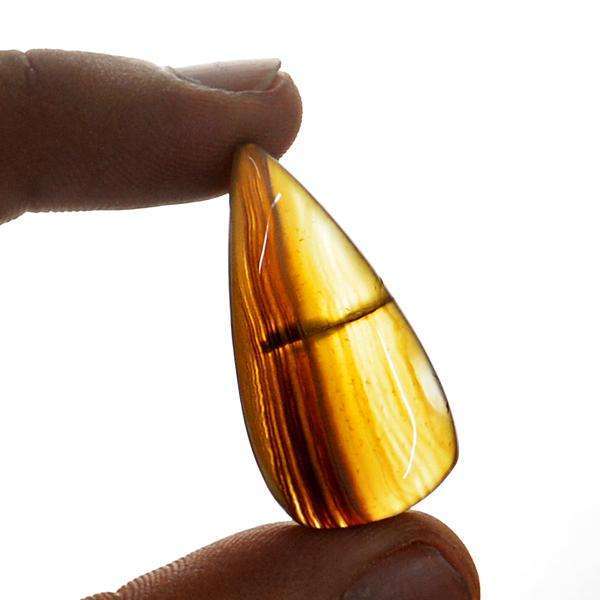 gemsmore:Natural Amazing Agate Pear Shape Untreated Loose Gemstone