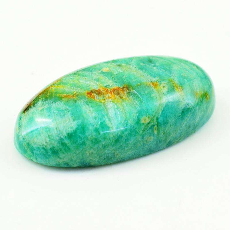 gemsmore:Natural Amazing Amazonite Oval Shape Untreated Loose Gemstone