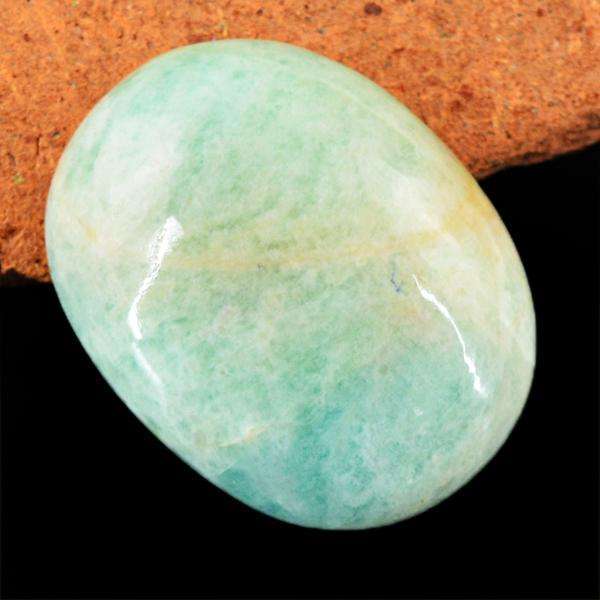 gemsmore:Natural Amazing Amazonite Oval Shape Untreated Loose Gemstone