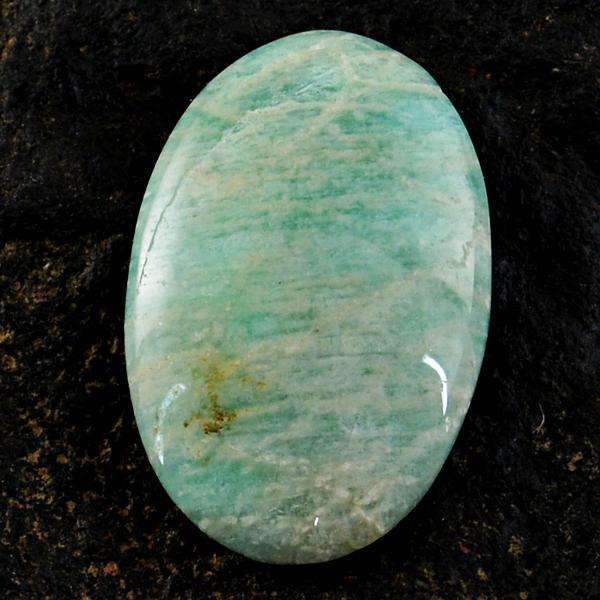 gemsmore:Natural Amazing Amazonite Oval Shape Untreated Loose Gemstone