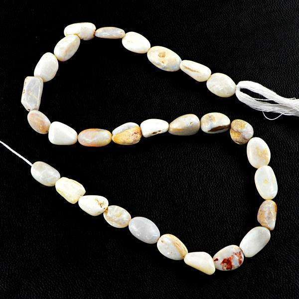 gemsmore:Natural Amazing Australian Opal Drilled Beads Strand