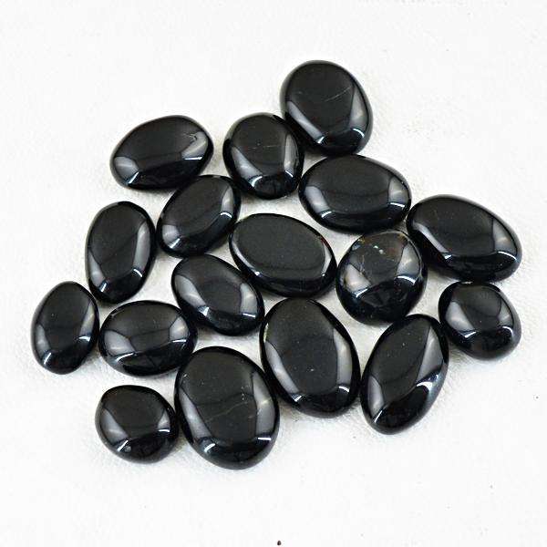 gemsmore:Natural Amazing Black Spinel Oval Shape Loose Gemstone Lot
