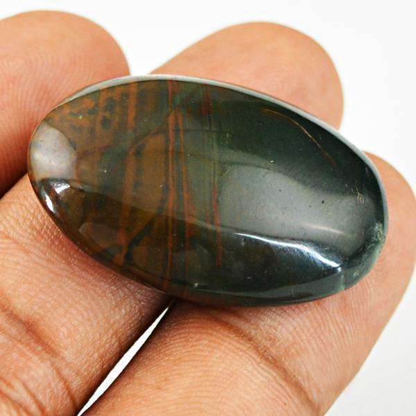 gemsmore:Natural Amazing Bloodstone Oval Shape Untreated Loose Gemstone