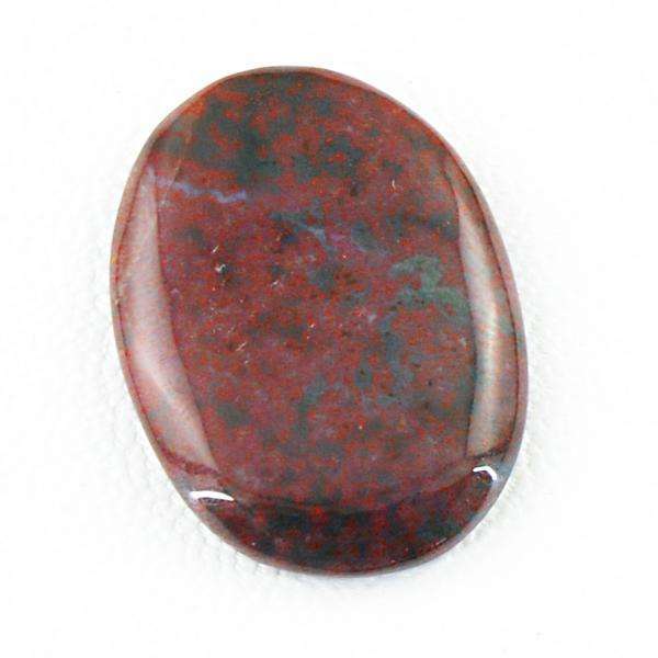 gemsmore:Natural Amazing Bloodstone Oval Shape Untreated Loose Gemstone