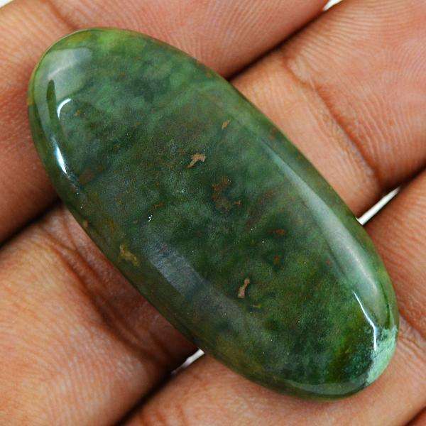 gemsmore:Natural Amazing Bloodstone Oval Shape Untreated Loose Gemstone