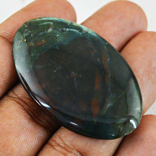 gemsmore:Natural Amazing Bloodstone Oval Shape Untreated Loose Gemstone