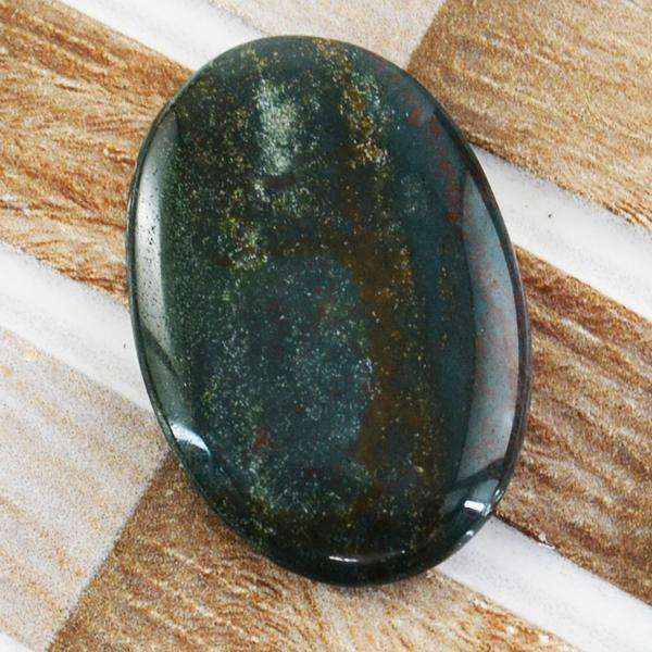 gemsmore:Natural Amazing Bloodstone Oval Shape Untreated Loose Gemstone