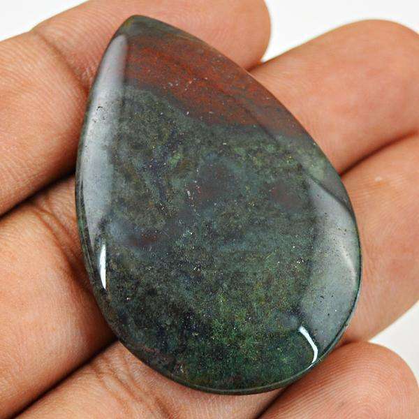 gemsmore:Natural Amazing Bloodstone Pear Shape Untreated Loose Gemstone