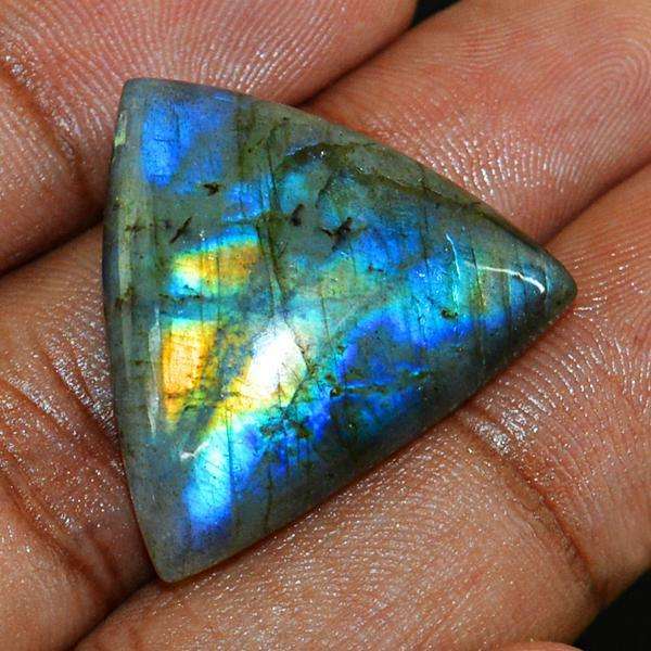 gemsmore:Natural Amazing Blue Flash Labradorite Untreated Loose Gemstone