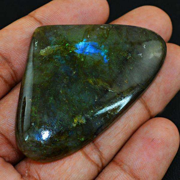 gemsmore:Natural Amazing Blue Flash Labradorite Untreated Loose Gemstone