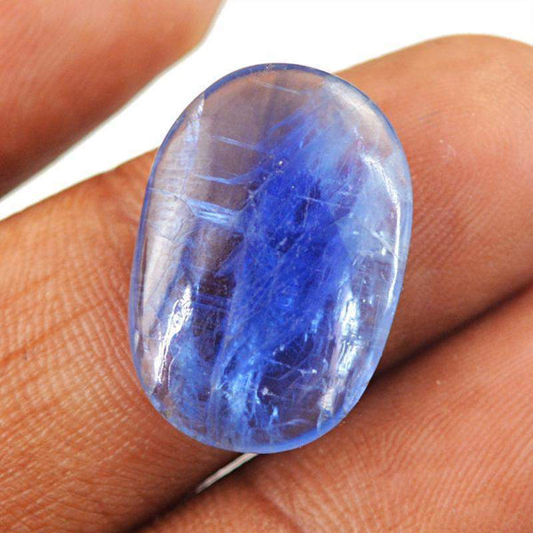gemsmore:Natural Amazing Blue Kynite Oval Shape Gemstone