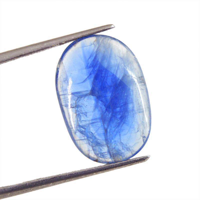 gemsmore:Natural Amazing Blue Kynite Oval Shape Gemstone