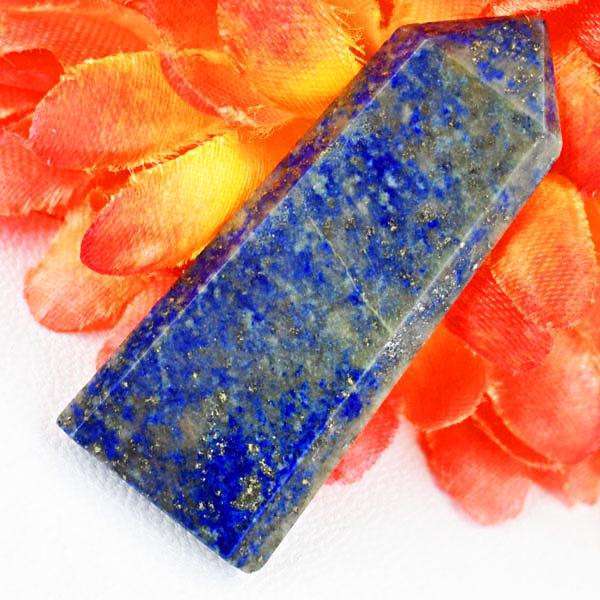 gemsmore:Natural Amazing Blue Lapis Lazuli Healing Wand