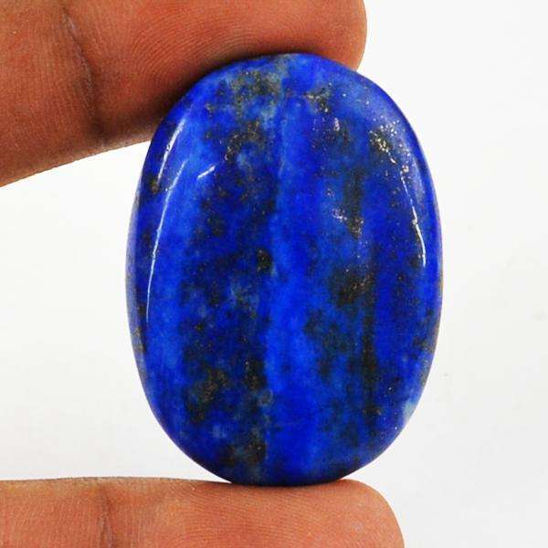 gemsmore:Natural Amazing Blue Lapis Lazuli Oval Shape Loose Gemstone