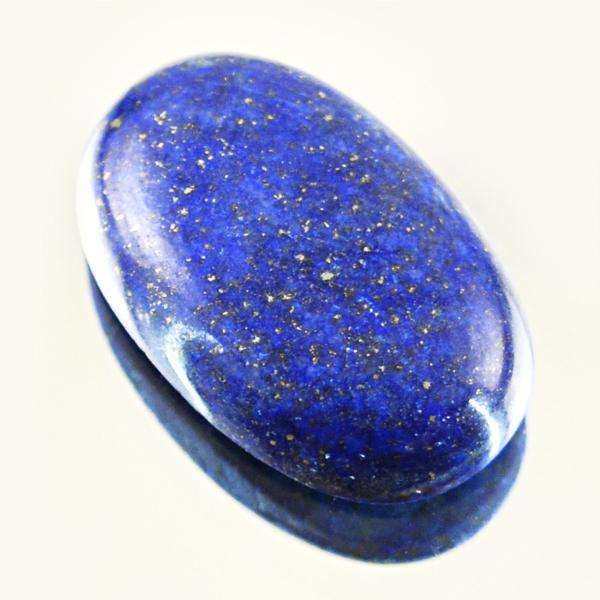 gemsmore:Natural Amazing Blue Lapis Lazuli Oval Shape Loose Gemstone