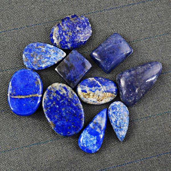gemsmore:Natural Amazing Blue Lapis Lazuli Untreated Loose Gemstone Lot