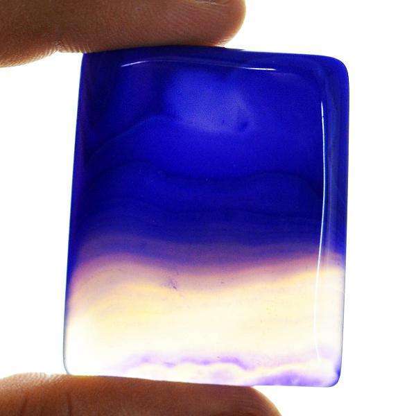 gemsmore:Natural Amazing Blue Onyx Untreated Loose Gemstone