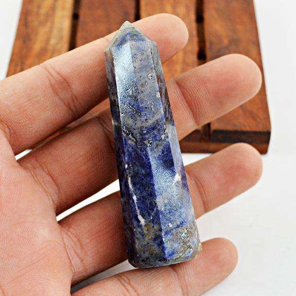 gemsmore:Natural Amazing Blue Sodalite Crystal Healing Point