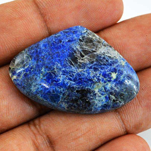 gemsmore:Natural Amazing Blue Sodalite Untreated Loose Gemstone