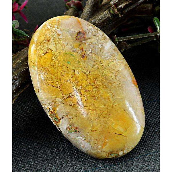 gemsmore:Natural Amazing Brecciated Mookaite Oval Shape Loose Gemstone