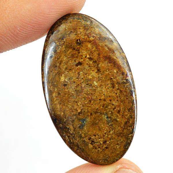 gemsmore:Natural Amazing Bronzite Oval Shape Untreated Loose Gemstone