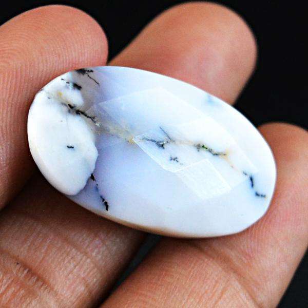 gemsmore:Natural Amazing Faceted Dendrite Opal Untreated Loose Gemstone