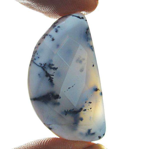 gemsmore:Natural Amazing Faceted Dendrite Opal Untreated Loose Gemstone