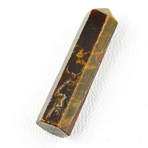 gemsmore:Natural Amazing Golden Tiger Eye Crystal Healing Point