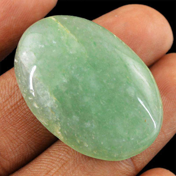 gemsmore:Natural Amazing Green Aquamarine Oval Shape Gemstone