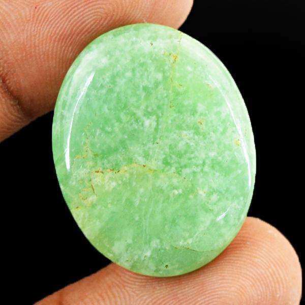 gemsmore:Natural Amazing Green Aventurine Oval Shape Loose Gemstone