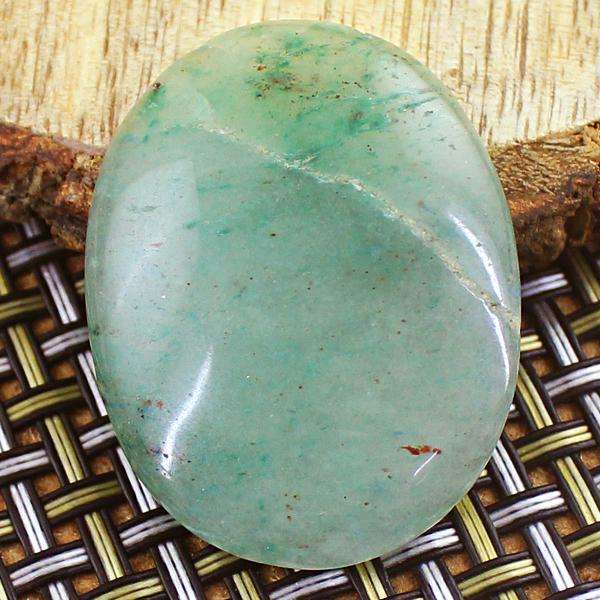 gemsmore:Natural Amazing Green Aventurine Oval Shape Loose Gemstone