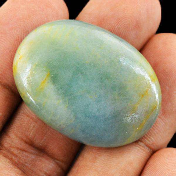 gemsmore:Natural Amazing Green Aventurine Oval Shape Untreated Loose Gemstone