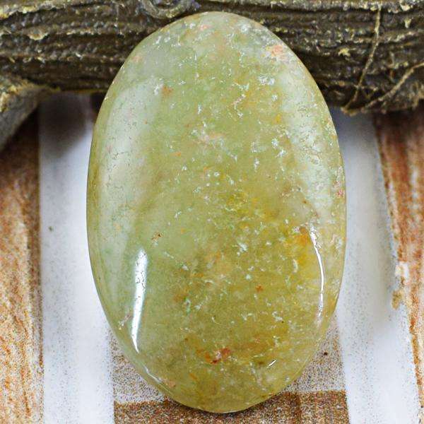 gemsmore:Natural Amazing Green Aventurine Oval Shape Untreated Loose Gemstone