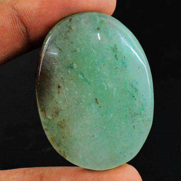 gemsmore:Natural Amazing Green Aventurine Oval Shape Untreated Loose Gemstone