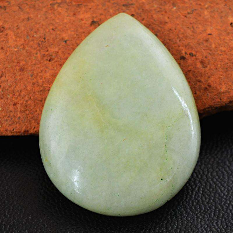 gemsmore:Natural Amazing Green Aventurine Pear Shape Untreated Loose Gemstone