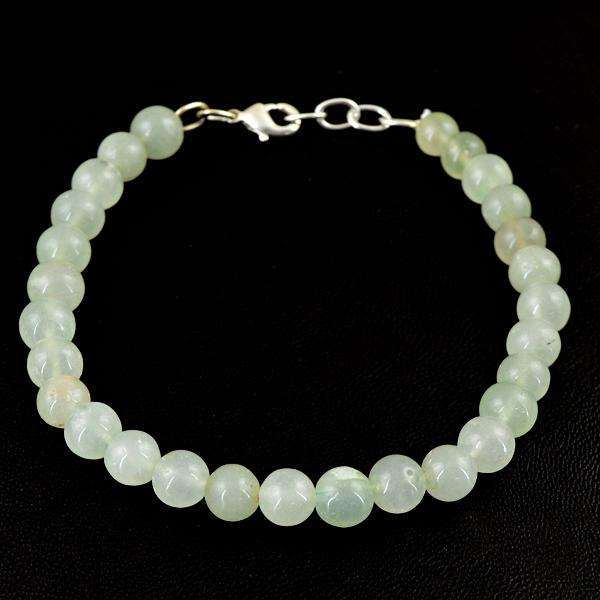 gemsmore:Natural Amazing Green Aventurine Untreated Drilled Beads Bracelet