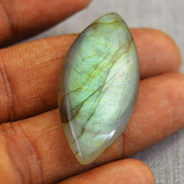 gemsmore:Natural Amazing Green Flash Labradorite Loose Gemstone