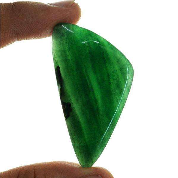 gemsmore:Natural Amazing Green Jade Untreated Loose Gemstone