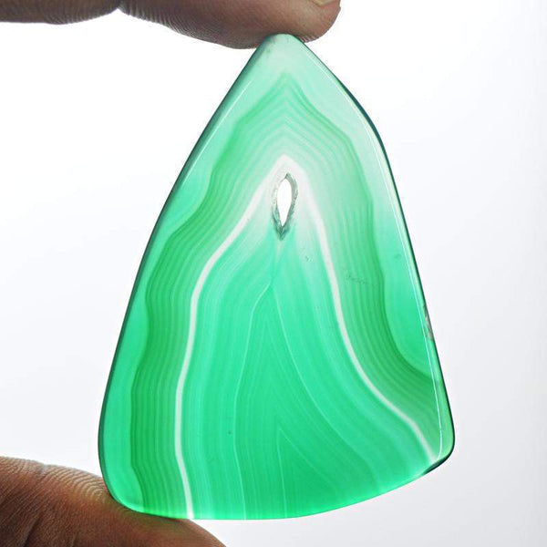 gemsmore:Natural Amazing Green Onyx Untreated Loose Gemstone