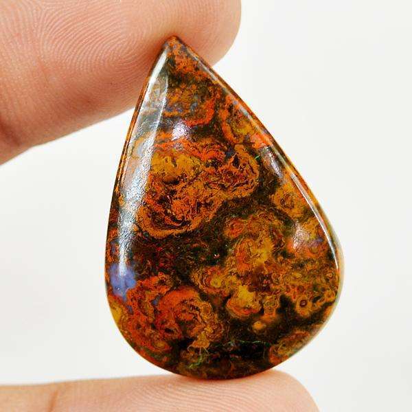 gemsmore:Natural Amazing Hungarian Agate Pear Shape Loose Gemstone