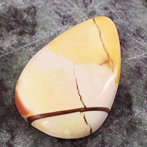 gemsmore:Natural Amazing Mookaite Pear shape Loose Gemstone