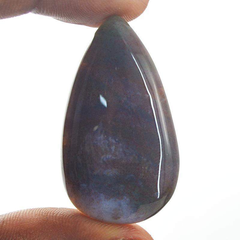 gemsmore:Natural Amazing Moss Agate Pear shape Gemstone