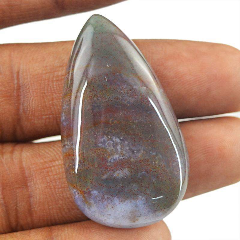 gemsmore:Natural Amazing Moss Agate Pear shape Gemstone