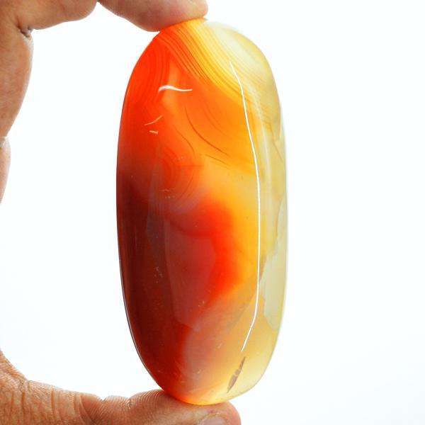 gemsmore:Natural Amazing Onyx Oval Shape Untreated Loose Gemstone