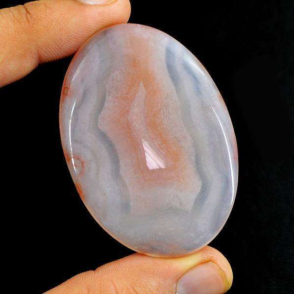 gemsmore:Natural Amazing Onyx Oval Shape Untreated Loose Gemstone