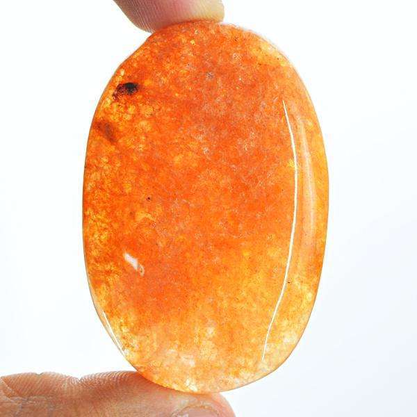 gemsmore:Natural Amazing Orange Aventurine Oval Shape Loose Gemstone