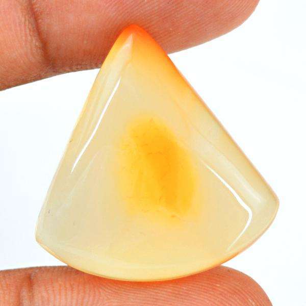gemsmore:Natural Amazing Orange Color Onyx Untreated Loose Gemstone